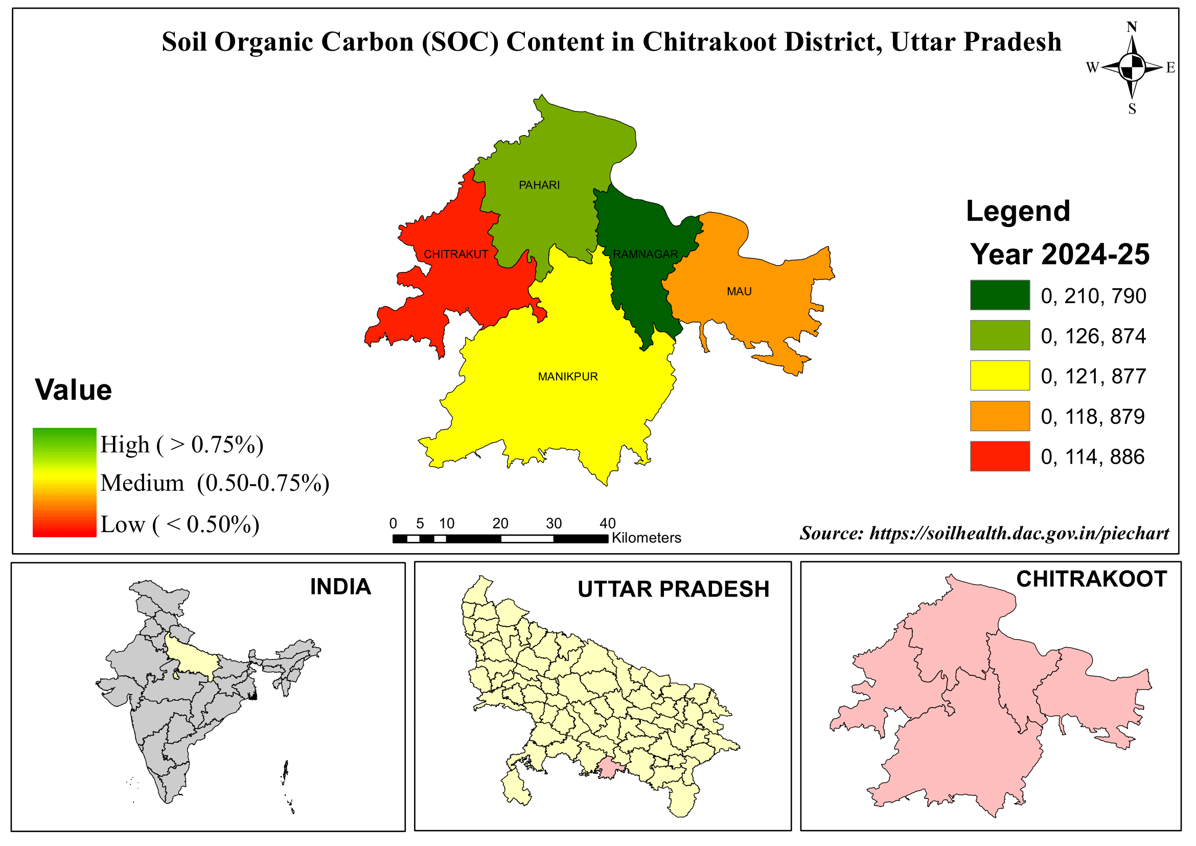 Chitrakoot Map